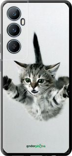 TPU чехол Летящий котёнок для Realme C65 4G - 2322b-3719 изображение 