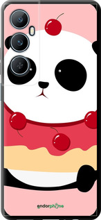 TPU чехол Панда с пончиком для Realme C65 4G - 3991b-3719 изображение 