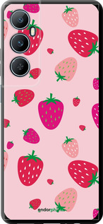 TPU чехол Клубнички для Realme C65 4G - 4332b-3719 изображение 