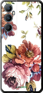 TPU чехол Vintage flowers для Realme C65 4G - 4333b-3719 изображение 