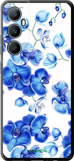 TPU чехол Голубые орхидеи для Realme C65 4G - 4406b-3719 изображение 