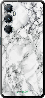 TPU чехол Мармур білий для Realme C65 4G - 4480b-3719 изображение 