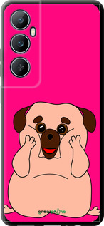 TPU чехол Весёлый мопс для Realme C65 4G - 4908b-3719 изображение 