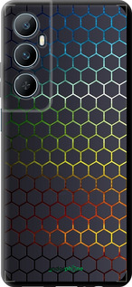 TPU чехол Переливающиеся соты для Realme C65 4G - 498b-3719 изображение 