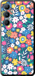 TPU чехол Цветочный фон v4 для Realme C65 4G - 5494b-3719 изображение 
