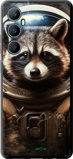 TPU чехол Raccoon austronaut для Realme C65 4G - 5581b-3719 изображение 