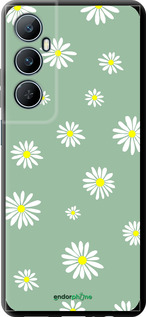 TPU чехол Ромашки v4 для Realme C65 4G - 5603b-3719 изображение 