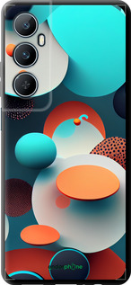 TPU чехол Горошек абстракция для Realme C65 4G - 5608b-3719 изображение 