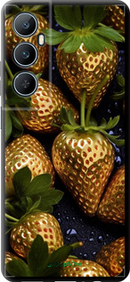 TPU чехол Золотая клубника для Realme C65 4G - 5637b-3719 изображение 