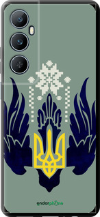 TPU чехол Тризуб с крыльями для Realme C65 4G - 5640b-3719 изображение 