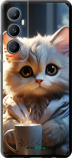 TPU чехол White cat для Realme C65 4G - 5646b-3719 изображение 