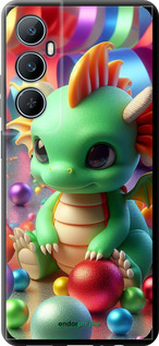 TPU чехол Веселый дракончик для Realme C65 4G - 5812b-3719 изображение 