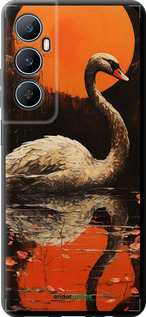 TPU чехол Лебедь для Realme C65 4G - 5964b-3719 изображение 