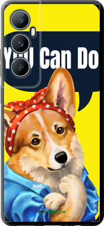 TPU чехол чехол с корги You Can Do It для Realme C65 4G - 6184b-3719 изображение 