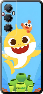 TPU чехол Бейби Шарк для Realme C65 4G - 6303b-3719 изображение 