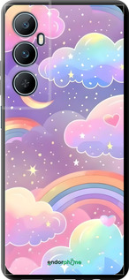 TPU чехол Облака и радуга для Realme C65 4G - 6312b-3719 изображение 