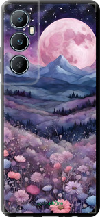 TPU чехол Ночь луна арт для Realme C65 4G - 6319b-3719 изображение 