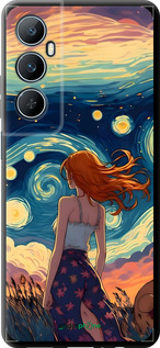 TPU чехол Девушка Арт для Realme C65 4G - 6325b-3719 изображение 