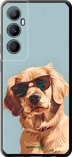TPU чехол Пес в очках для Realme C65 4G - 6381b-3719 изображение 