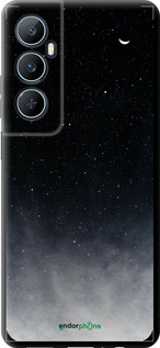 TPU чехол Голубые облака, Голубая луна для Realme C65 4G - 6396b-3719 изображение 