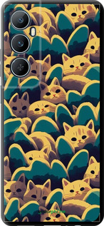 TPU чехол Із зображенням котиків для Realme C65 4G - 6429b-3719 изображение 