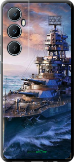 TPU чехол Военный корабль, world of tanks, wargaming для Realme C65 4G - 6461b-3719 изображение 