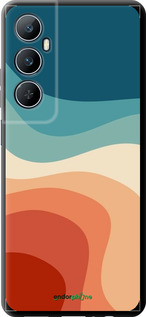 TPU чехол В стиле ретро с волнами для Realme C65 4G - 6531b-3719 изображение 