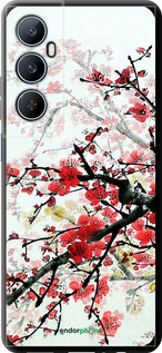 TPU чехол Квітучий кущ для Realme C65 4G - 831b-3719 изображение 
