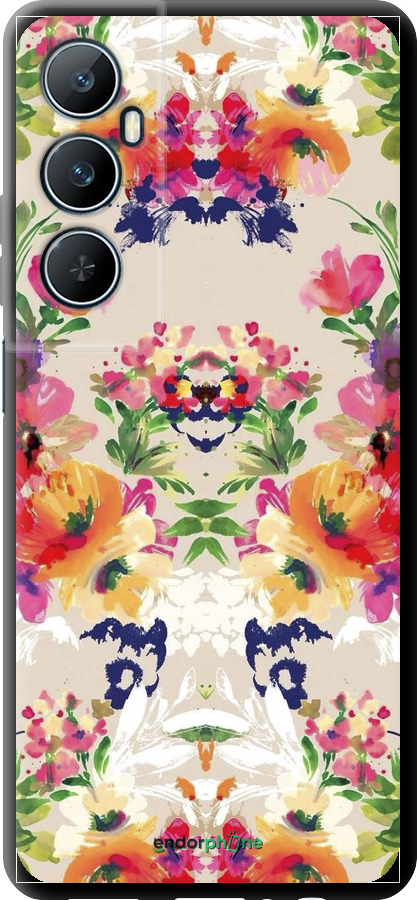 TPU чехол Цветочный узор для Realme C65 4G - 1083b-3719 изображение 