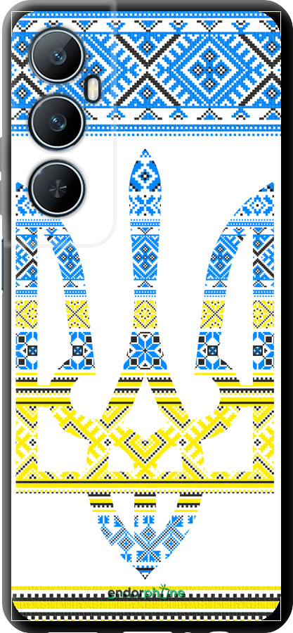 TPU чехол Герб - вышиванка желто-голубая для Realme C65 4G - 1197b-3719 изображение 