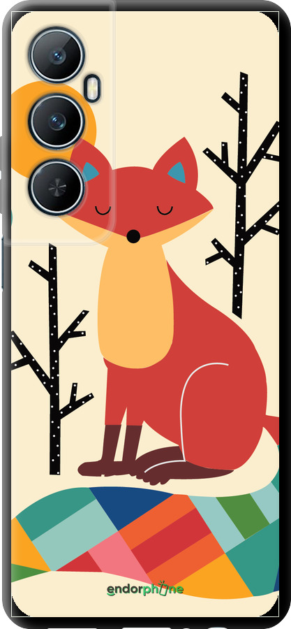 TPU чехол Rainbow fox для Realme C65 4G - 4010b-3719 изображение 