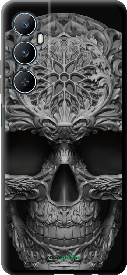TPU чехол skull-ornament для Realme C65 4G - 4101b-3719 изображение 
