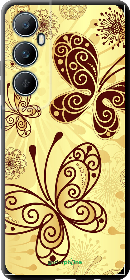 TPU чехол Красивые бабочки для Realme C65 4G - 4170b-3719 изображение 