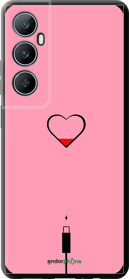 TPU чехол Подзарядка сердца1 для Realme C65 4G - 4275b-3719 изображение 