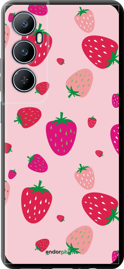TPU чехол Клубнички для Realme C65 4G - 4332b-3719 изображение 