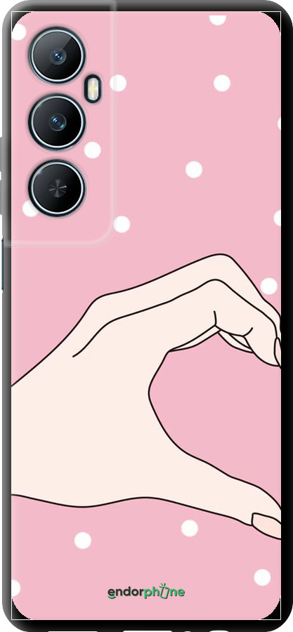 TPU чехол Половинка серця для Realme C65 4G - 4340b-3719 изображение 