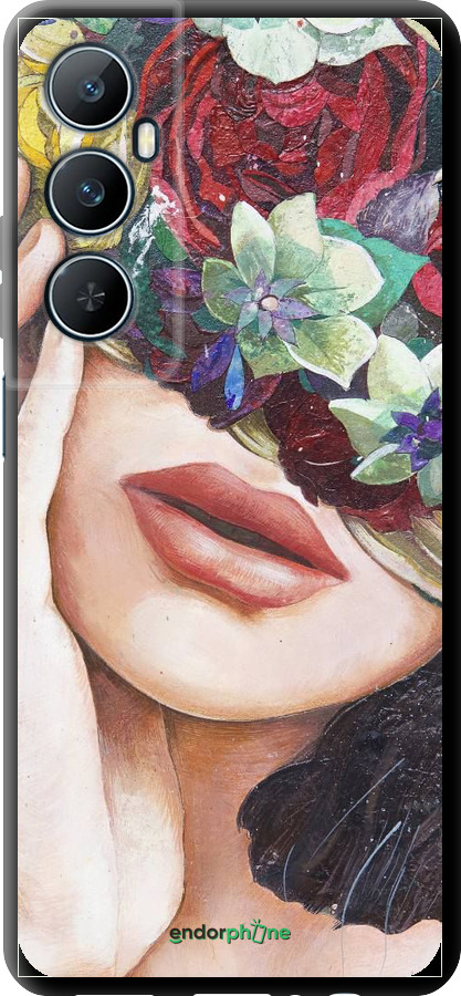 TPU чехол Head Flower для Realme C65 4G - 4460b-3719 изображение 