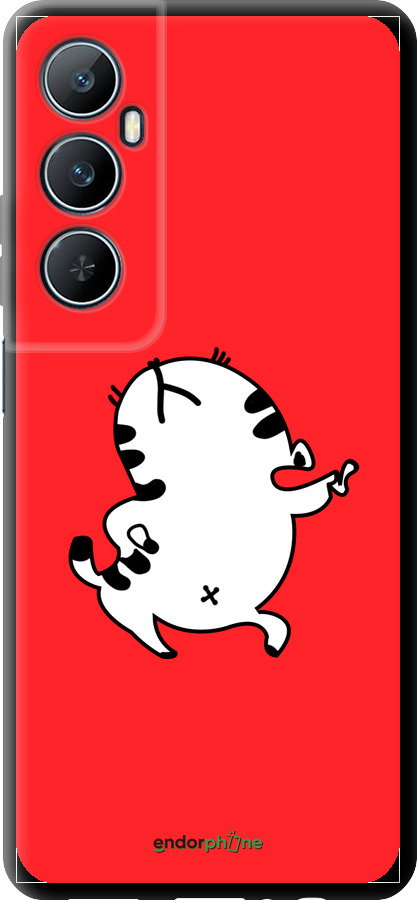 TPU чехол Котик для Realme C65 4G - 4577b-3719 изображение 