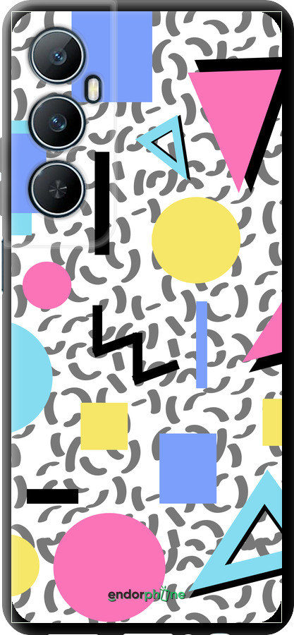 TPU чехол Color shapes для Realme C65 4G - 4893b-3719 изображение 