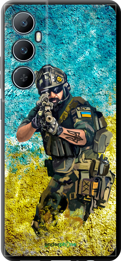 TPU чехол Воин ЗСУ для Realme C65 4G - 5311b-3719 изображение 