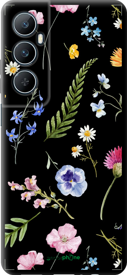 TPU чехол Цветочный фон v2 для Realme C65 4G - 5472b-3719 изображение 