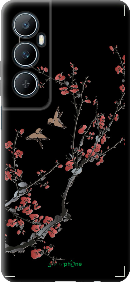 TPU чехол Сакура v2 для Realme C65 4G - 5538b-3719 изображение 