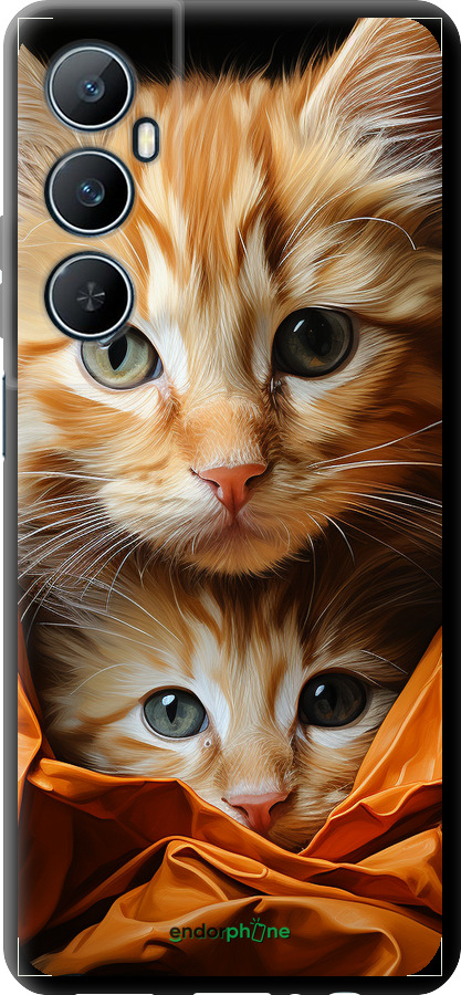 TPU чехол Котики 2 для Realme C65 4G - 5664b-3719 изображение 