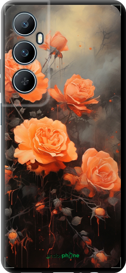 TPU чехол Оранжеві троянди для Realme C65 4G - 5944b-3719 изображение 