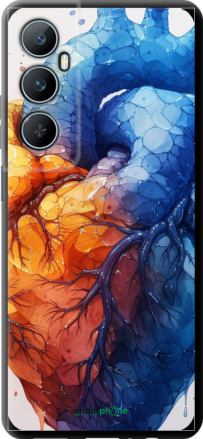 TPU чехол Арт-сердце для Realme C65 4G - 6034b-3719 изображение 