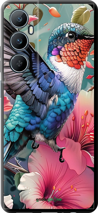 TPU чехол Сказочная колибри для Realme C65 4G - 6051b-3719 изображение 