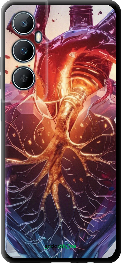 TPU чехол Crystal Heart для Realme C65 4G - 6070b-3719 изображение 