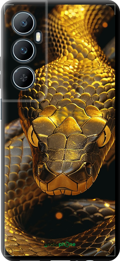 TPU чехол Golden snake для Realme C65 4G - 6072b-3719 изображение 