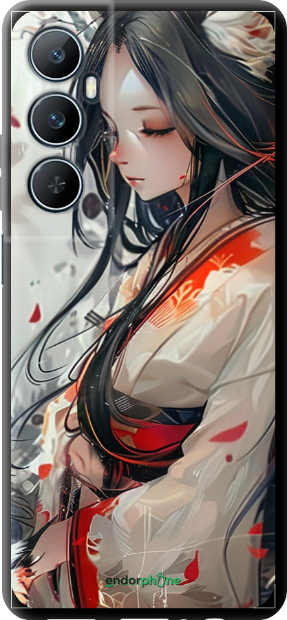 TPU чехол Кицуне для Realme C65 4G - 6073b-3719 изображение 