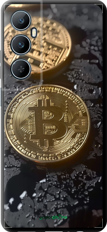 TPU чехол Вулканійчний Bitcoin для Realme C65 4G - 6092b-3719 изображение 